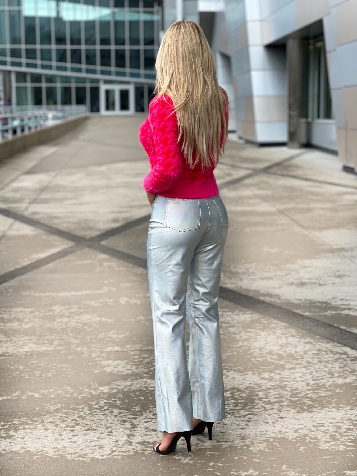 Time To Shine Silver Metallic Pants – Pink Birch Boutique